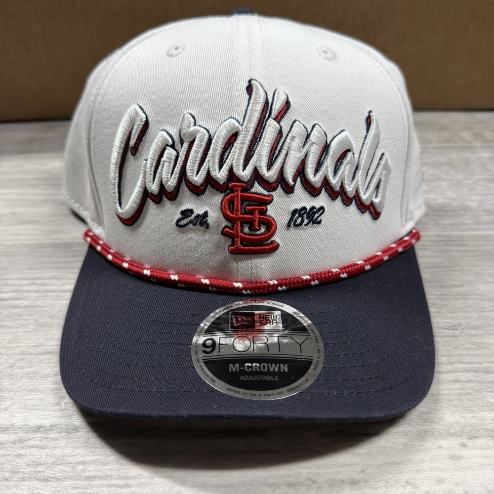 New Era 9FORTY M-Crown White/Blue St. Louis Cardinals MLB Adjustable Hat New